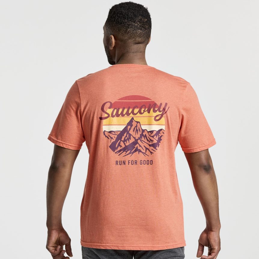 Saucony Rested T-Shirt TX0L64356 Ember Heather