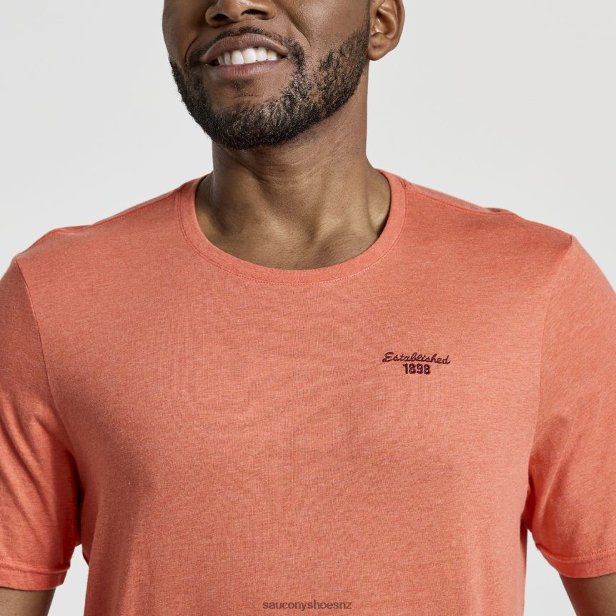 Saucony Rested T-Shirt TX0L64356 Ember Heather