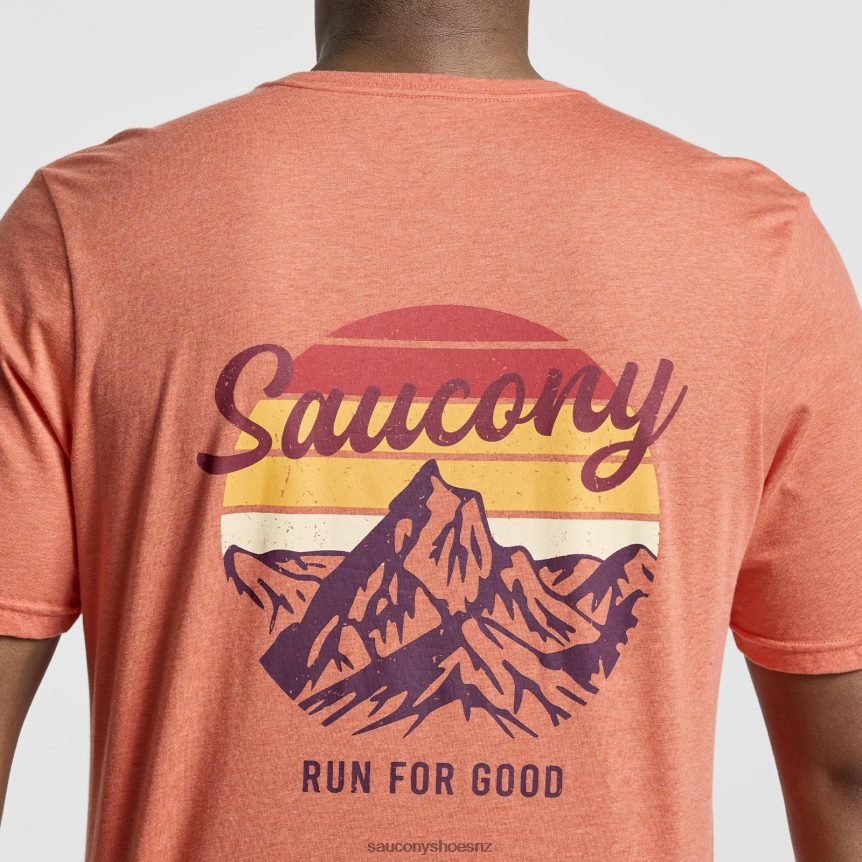 Saucony Rested T-Shirt TX0L64356 Ember Heather