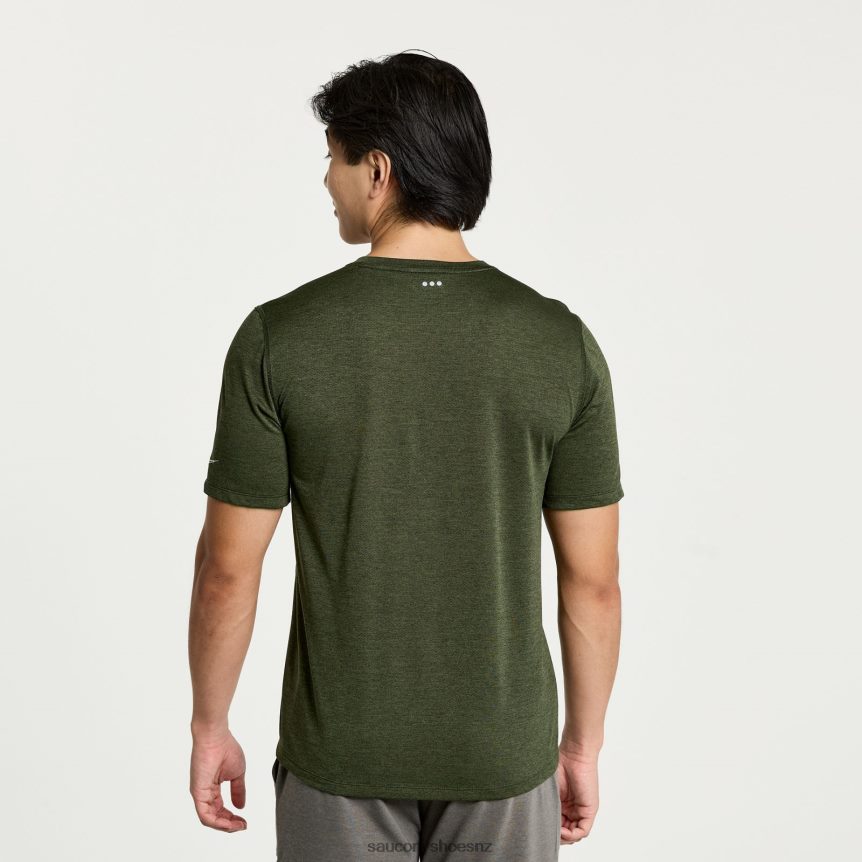 Saucony Stopwatch Graphic Short Sleeve TX0L64344 Climbing Ivy Heather Graphic