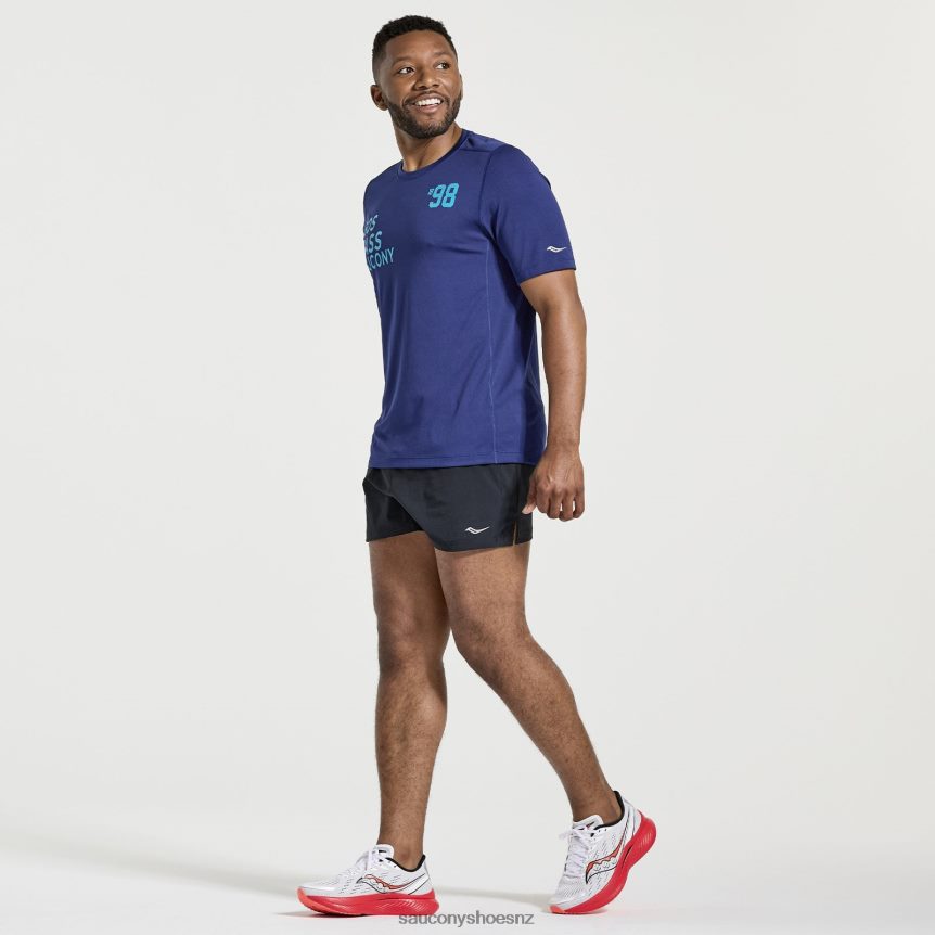 Saucony Stopwatch Graphic Short Sleeve TX0L64347 Sodalite Graphic