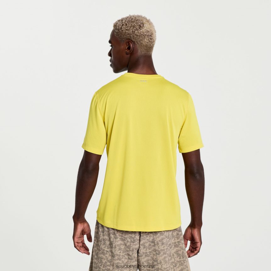 Saucony Stopwatch Graphic Short Sleeve TX0L64348 Sulphur Heather Graphic