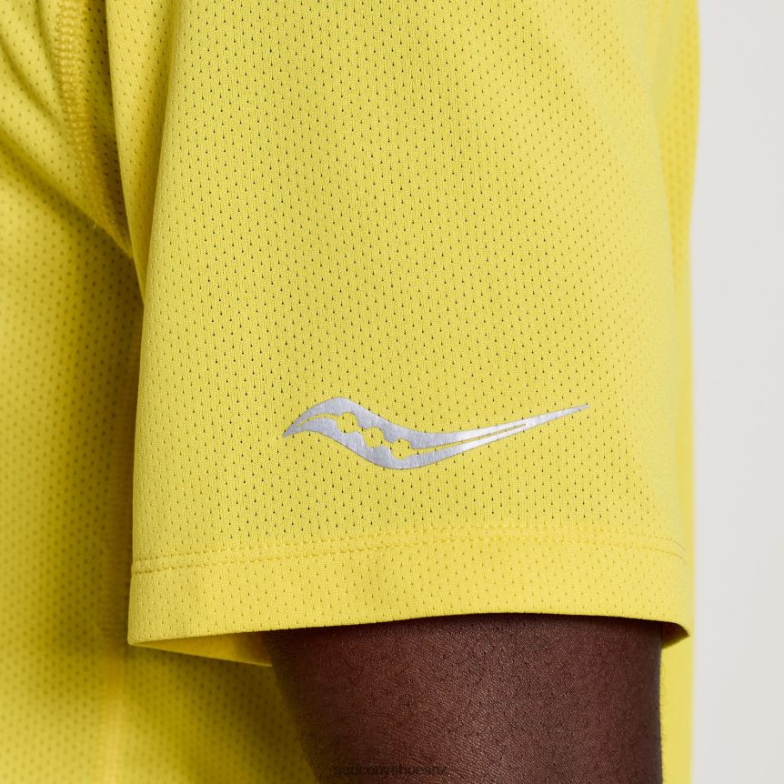 Saucony Stopwatch Graphic Short Sleeve TX0L64348 Sulphur Heather Graphic