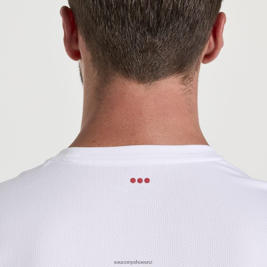 Saucony Stopwatch Graphic Short Sleeve TX0L64349 White Graphic