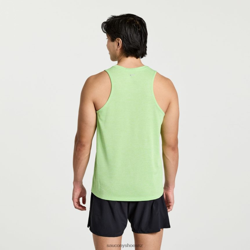 Saucony Stopwatch Graphic Singlet TX0L64365 Invader Heather Graphic