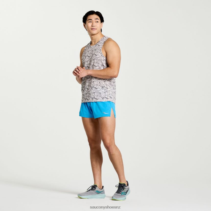Saucony Stopwatch Graphic Singlet TX0L64366 Lunar Rock Camo Print