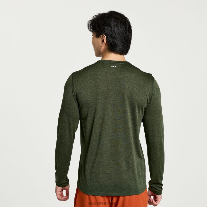 Saucony Stopwatch Long Sleeve TX0L64338 Climbing Ivy Heather
