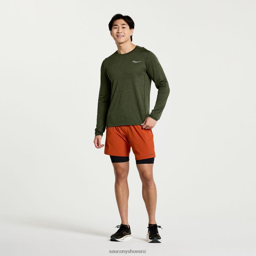 Saucony Stopwatch Long Sleeve TX0L64338 Climbing Ivy Heather