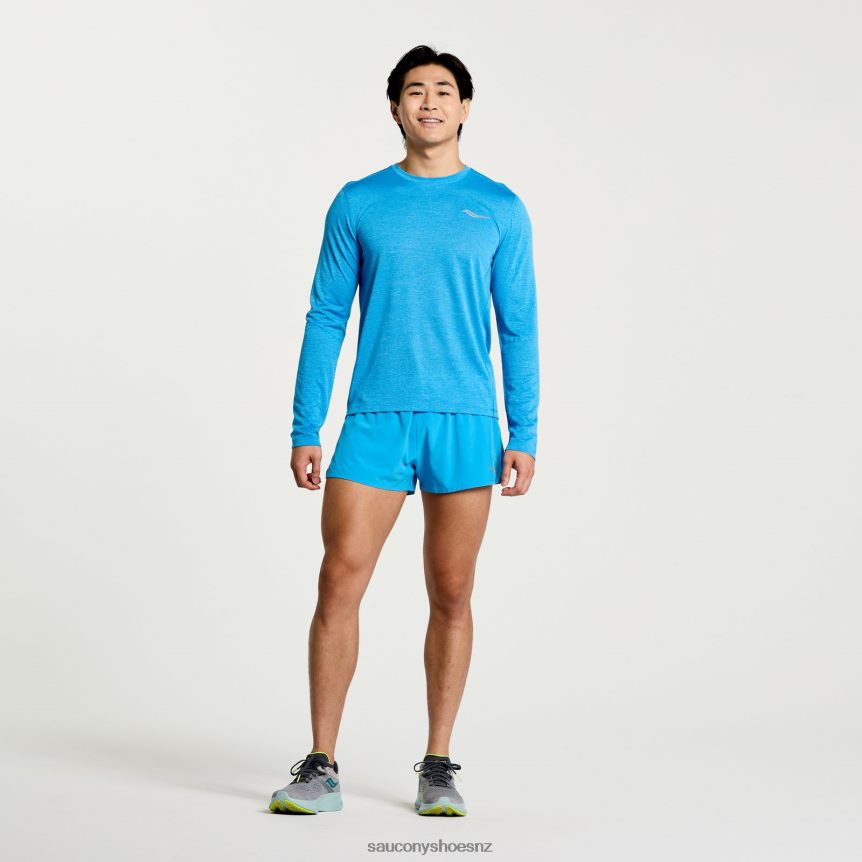 Saucony Stopwatch Long Sleeve TX0L64339 Azure Heather