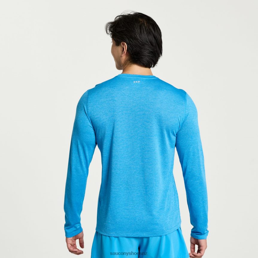 Saucony Stopwatch Long Sleeve TX0L64339 Azure Heather