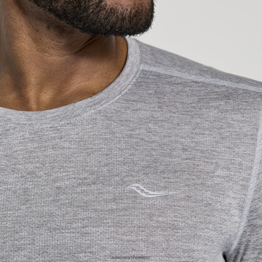 Saucony Stopwatch Long Sleeve TX0L64340 Light Grey Heather