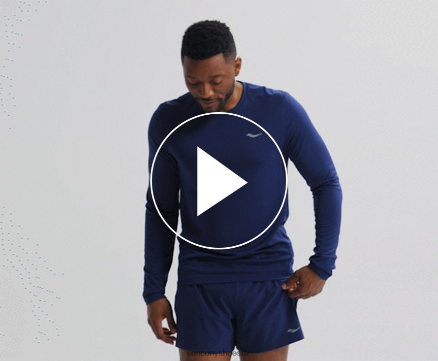 Saucony Stopwatch Long Sleeve TX0L64341 Sodalite