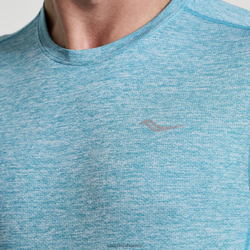 Saucony Stopwatch Long Sleeve TX0L64342 Turquoise Heather
