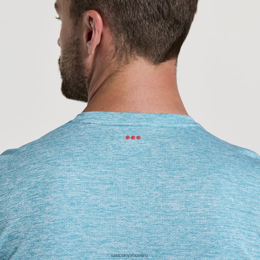 Saucony Stopwatch Long Sleeve TX0L64342 Turquoise Heather