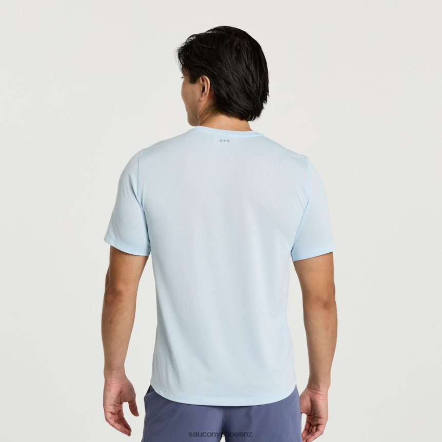 Saucony Stopwatch Short Sleeve TX0L64318 Vapor