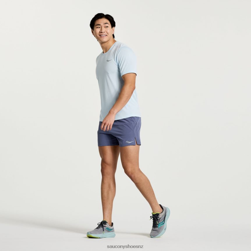 Saucony Stopwatch Short Sleeve TX0L64318 Vapor
