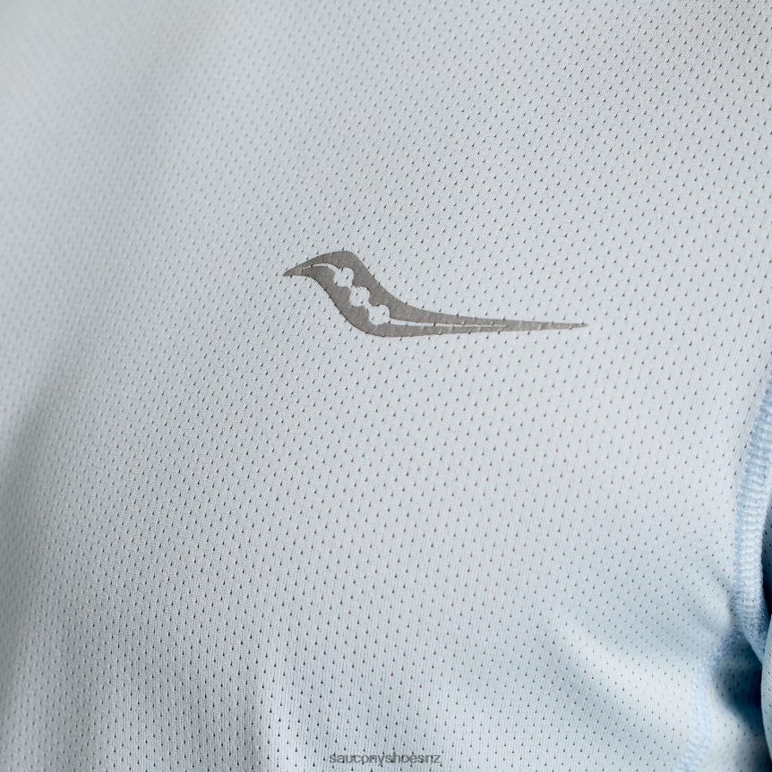 Saucony Stopwatch Short Sleeve TX0L64318 Vapor