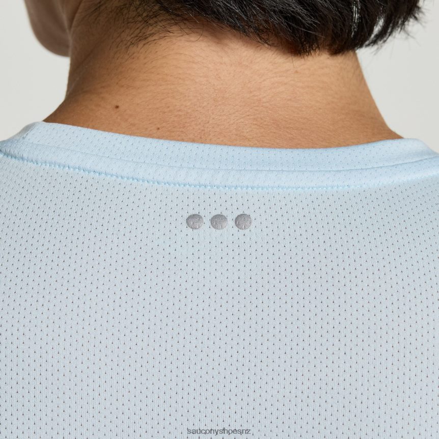 Saucony Stopwatch Short Sleeve TX0L64318 Vapor