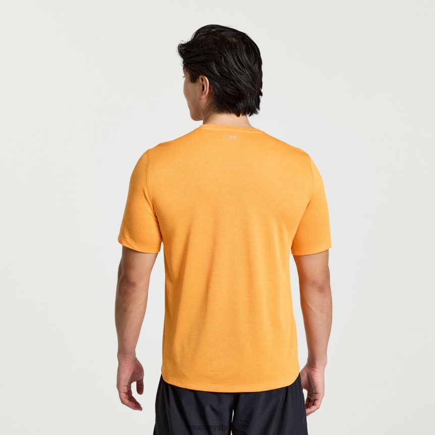 Saucony Stopwatch Short Sleeve TX0L64319 Marigold Heather