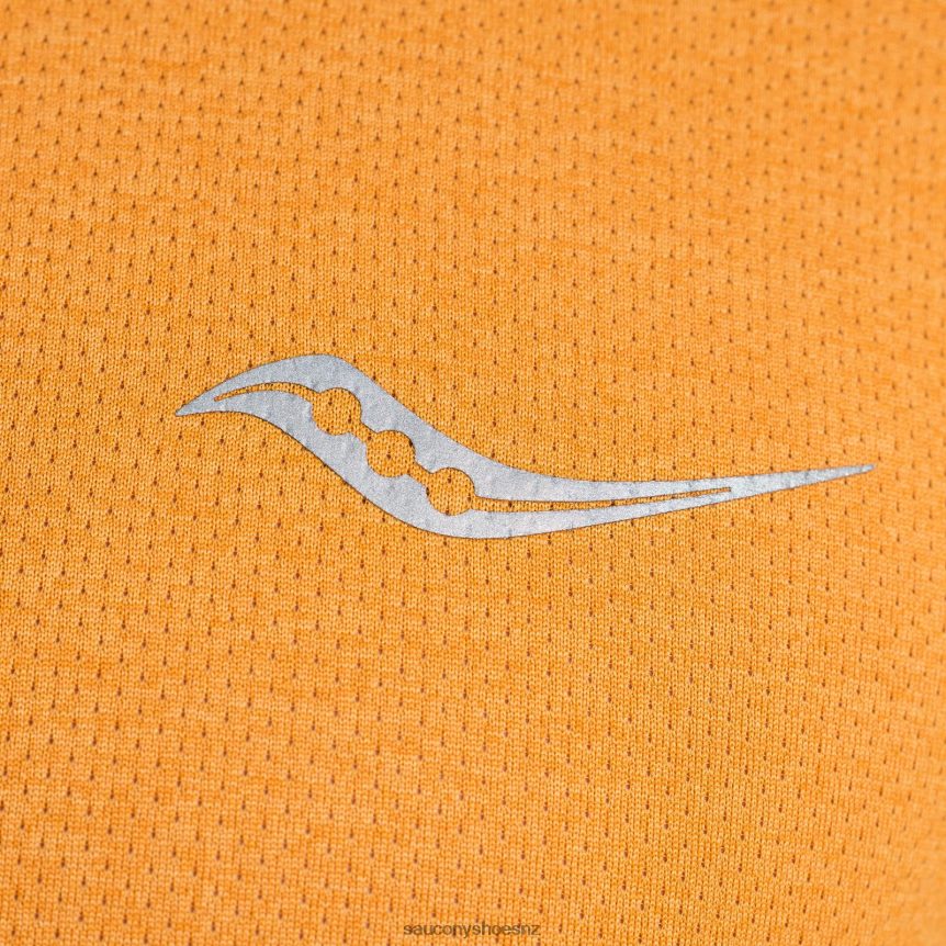 Saucony Stopwatch Short Sleeve TX0L64319 Marigold Heather