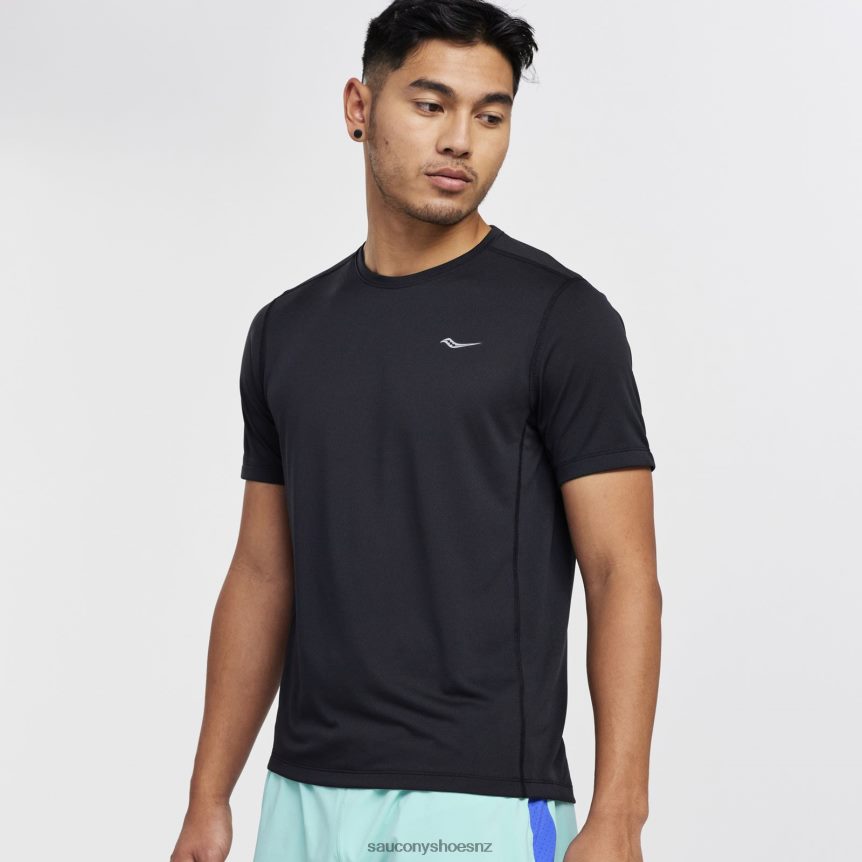 Saucony Stopwatch Short Sleeve TX0L64321 Black
