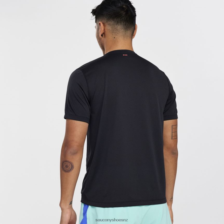 Saucony Stopwatch Short Sleeve TX0L64321 Black