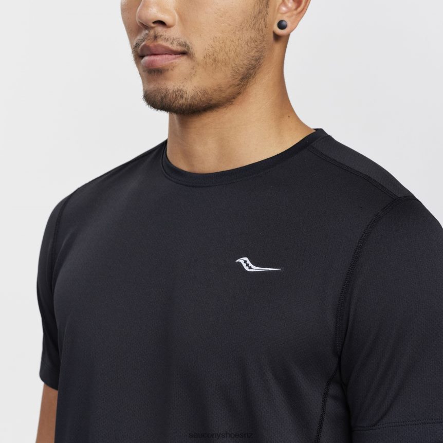 Saucony Stopwatch Short Sleeve TX0L64321 Black