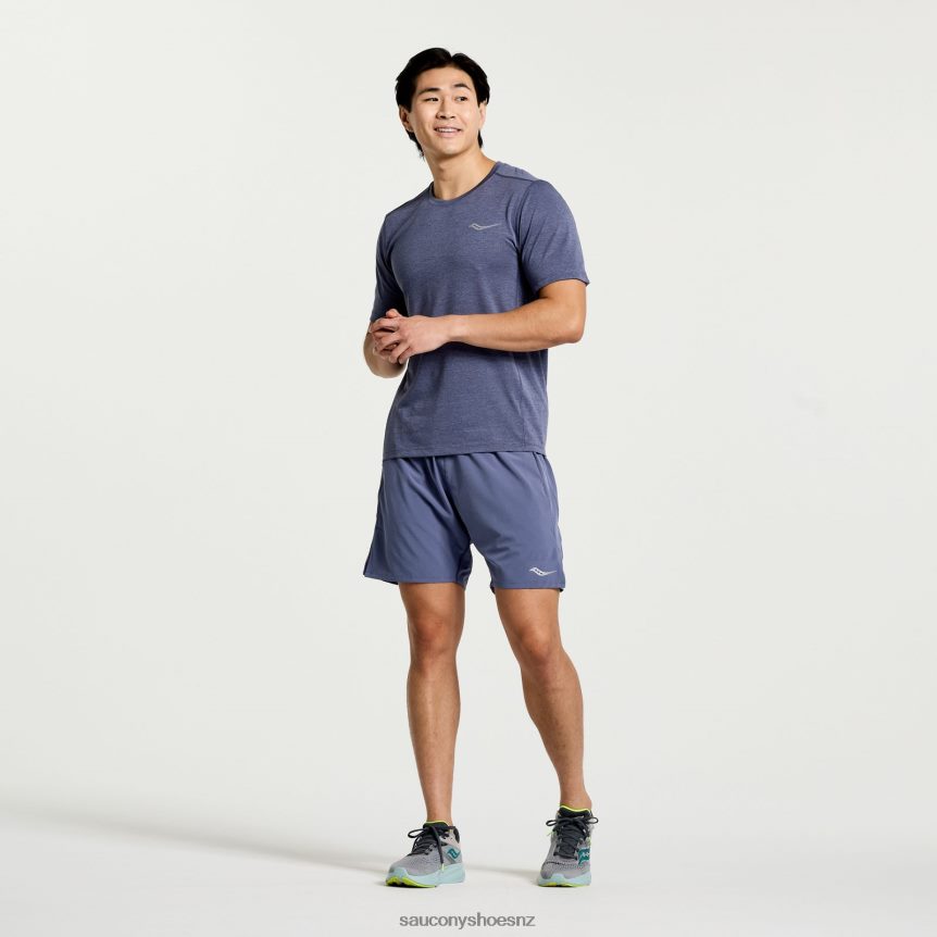 Saucony Stopwatch Short Sleeve TX0L64323 Horizon Heather