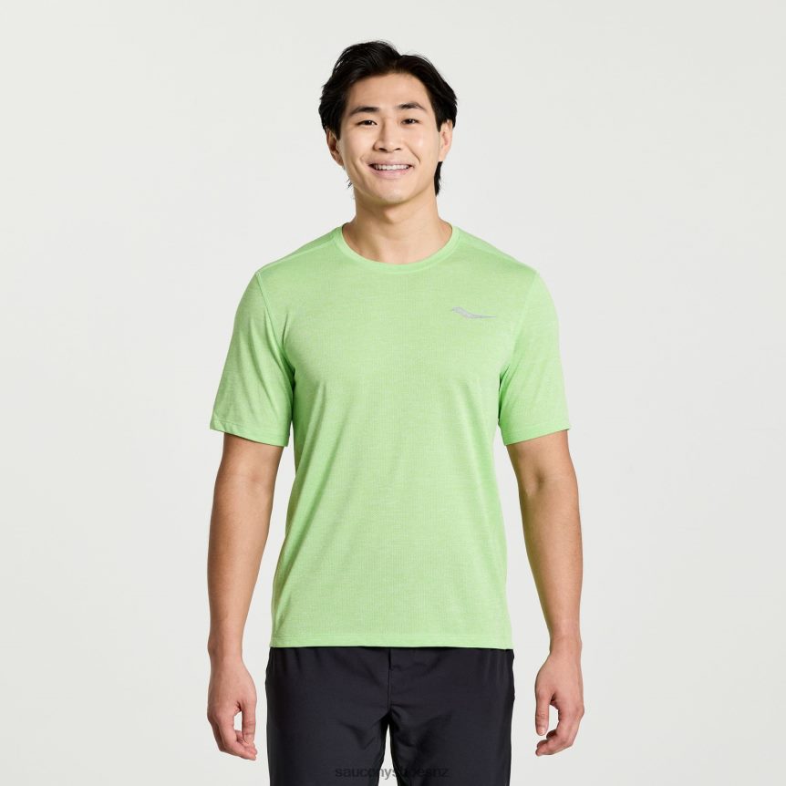 Saucony Stopwatch Short Sleeve TX0L64324 Invader Heather