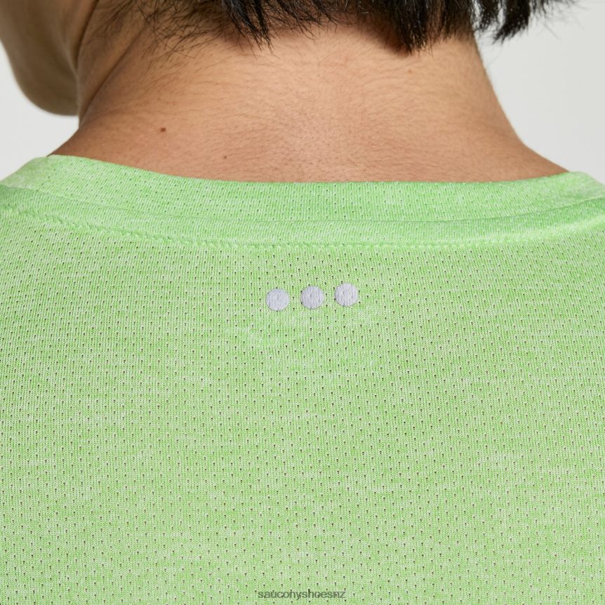 Saucony Stopwatch Short Sleeve TX0L64324 Invader Heather