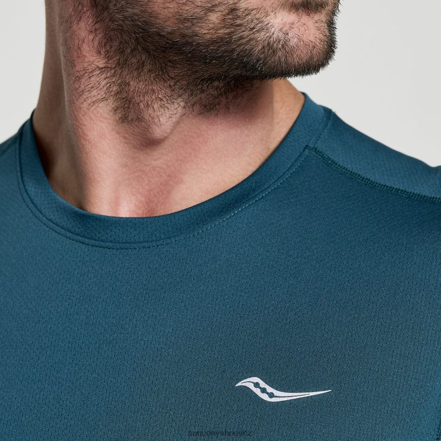 Saucony Stopwatch Short Sleeve TX0L64325 Lagoon