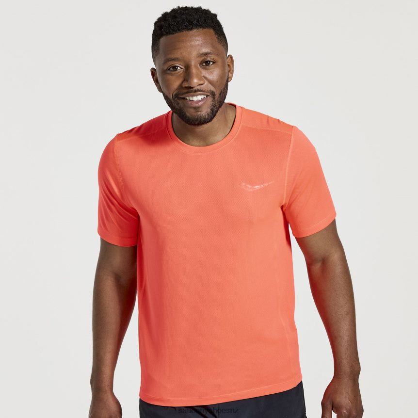 Saucony Stopwatch Short Sleeve TX0L64328 ViZiRed
