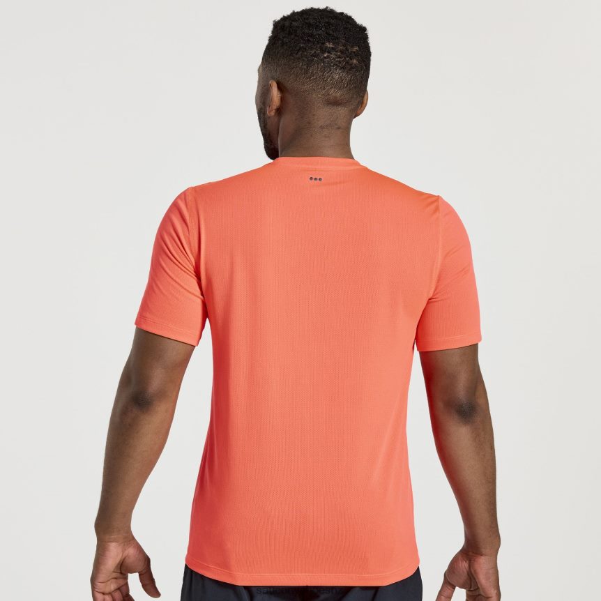 Saucony Stopwatch Short Sleeve TX0L64328 ViZiRed