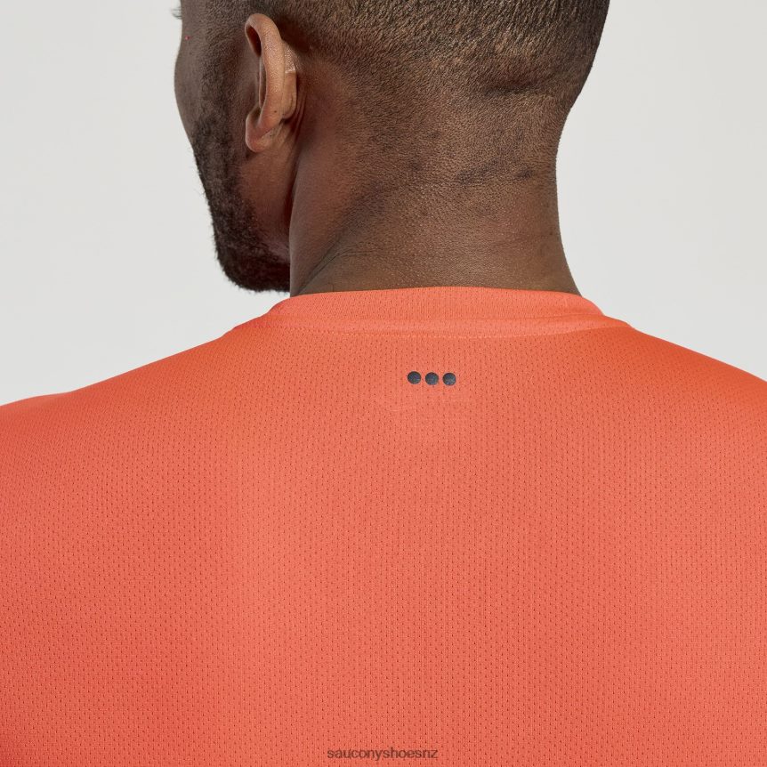 Saucony Stopwatch Short Sleeve TX0L64328 ViZiRed