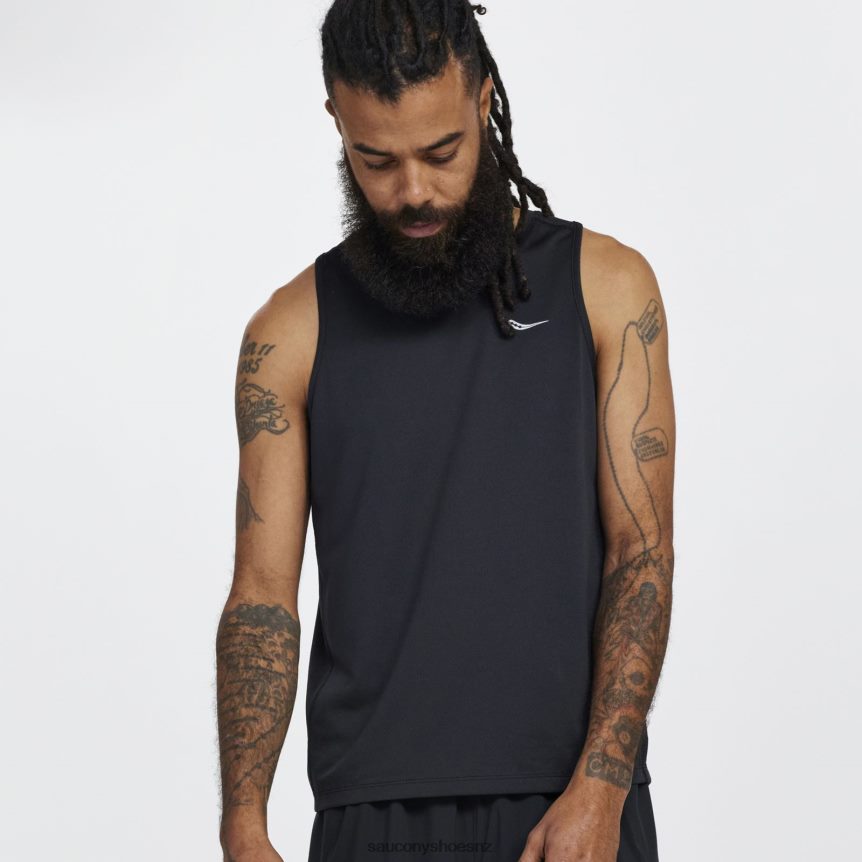 Saucony Stopwatch Singlet TX0L64303 Black