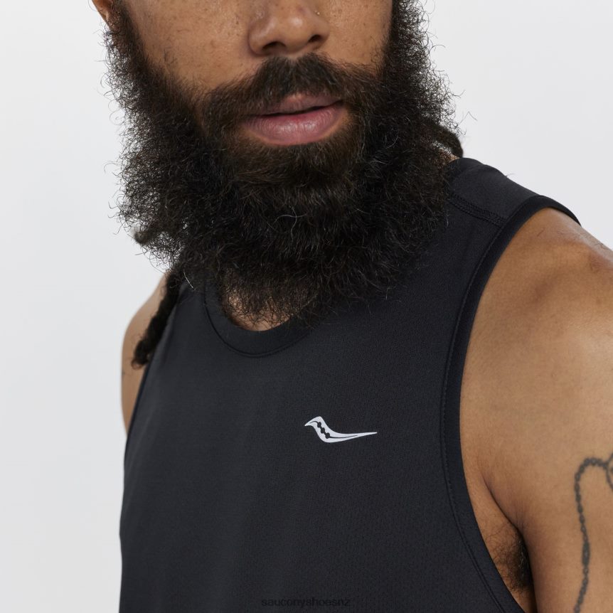 Saucony Stopwatch Singlet TX0L64303 Black