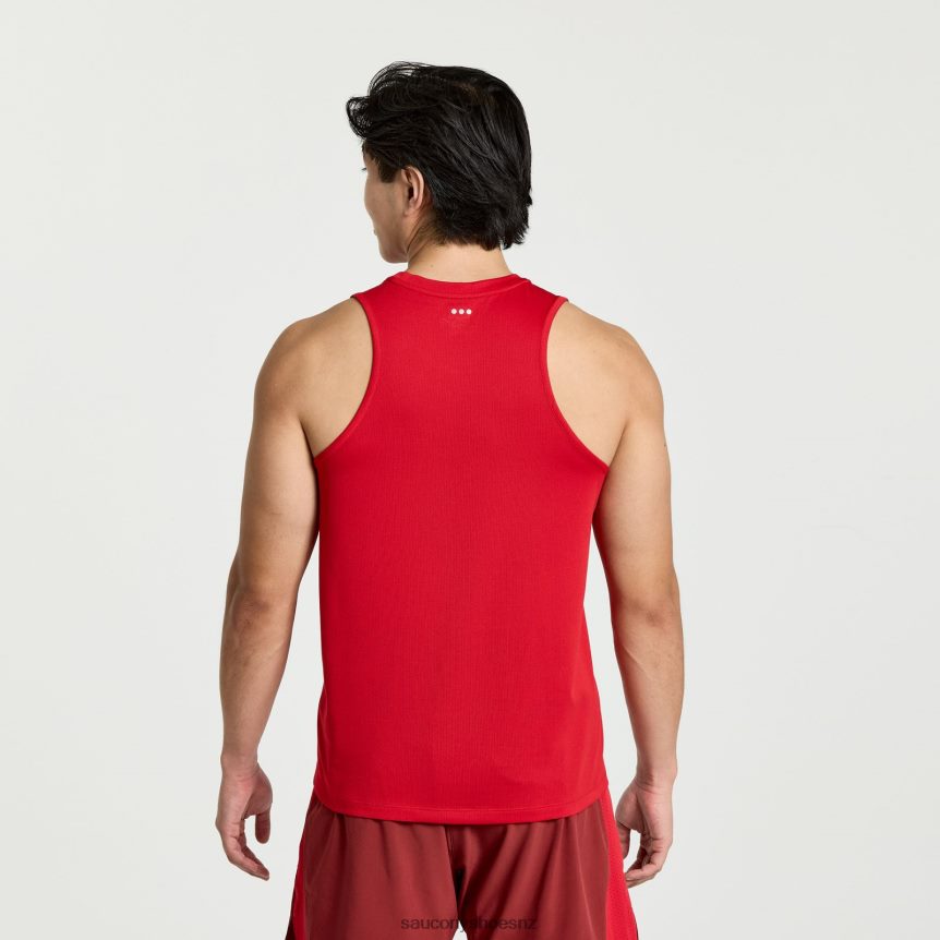Saucony Stopwatch Singlet TX0L64305 Poppy