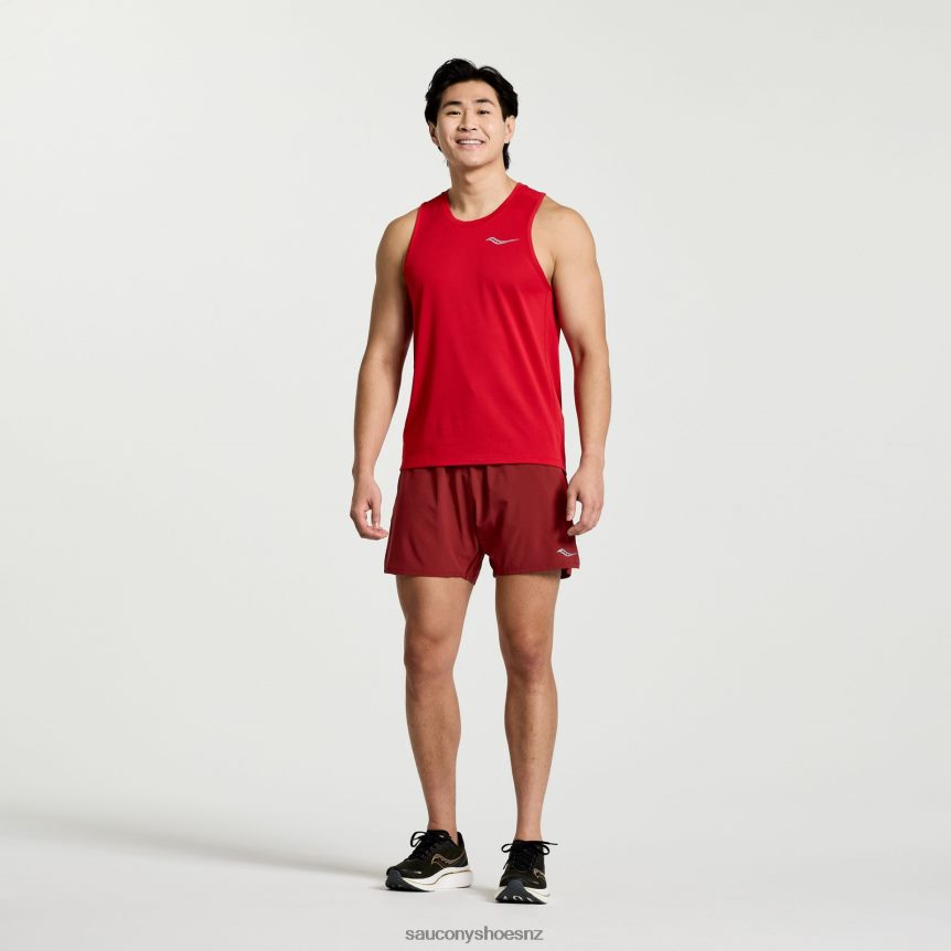 Saucony Stopwatch Singlet TX0L64305 Poppy