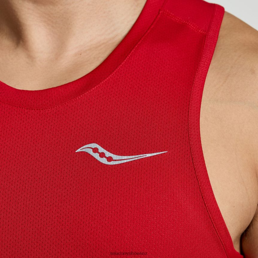 Saucony Stopwatch Singlet TX0L64305 Poppy