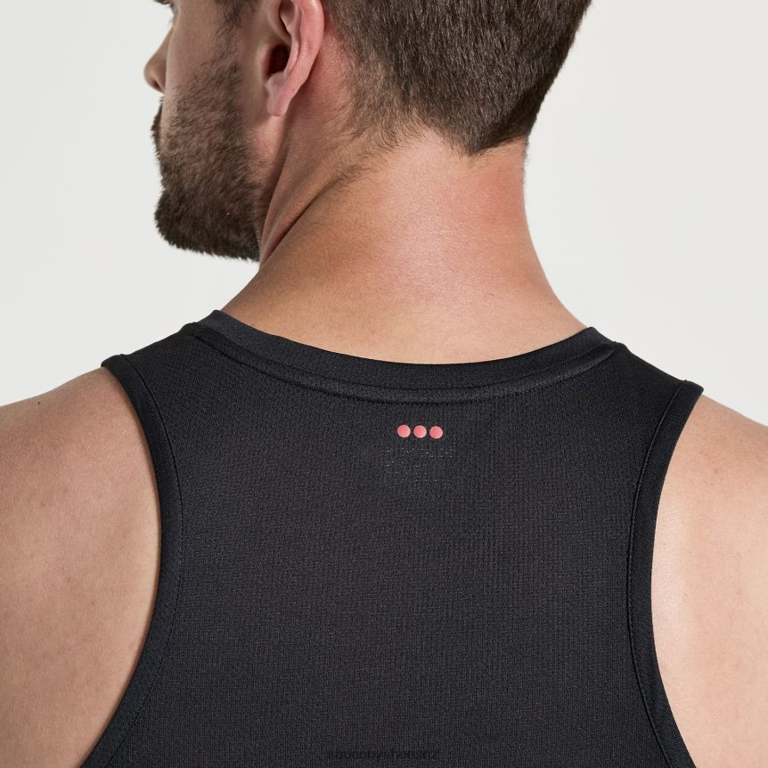 Saucony Stopwatch Singlet TX0L64306 Black Graphic