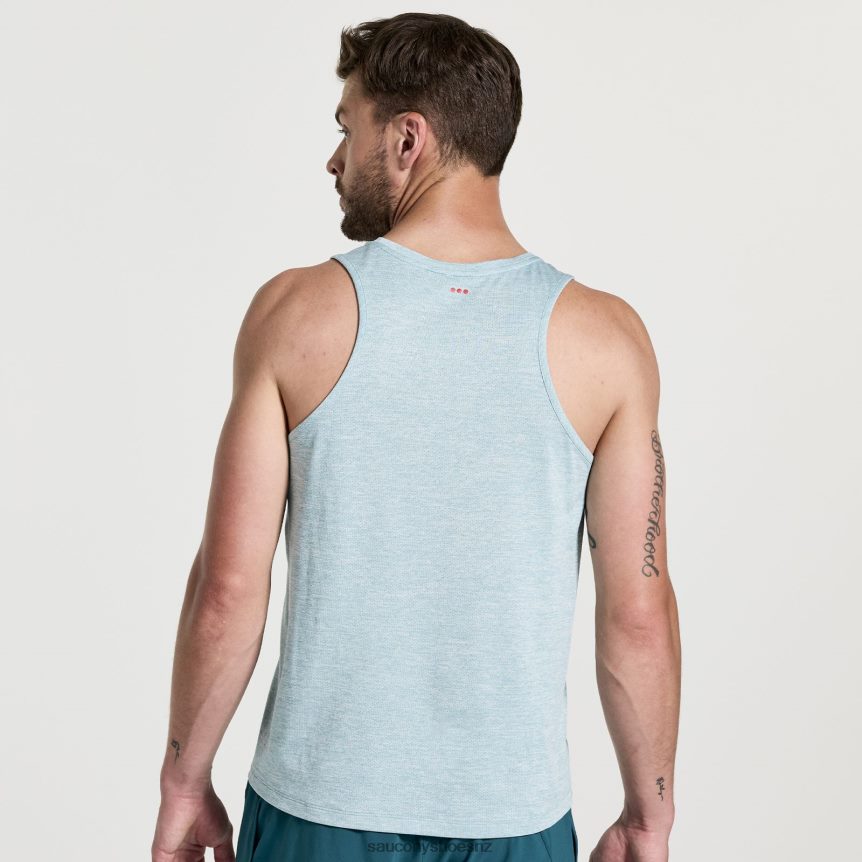 Saucony Stopwatch Singlet TX0L64310 Rainfall Heather