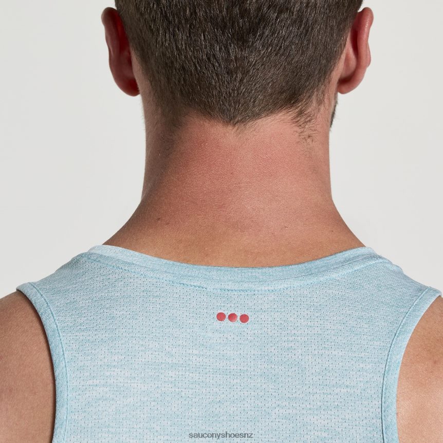 Saucony Stopwatch Singlet TX0L64310 Rainfall Heather