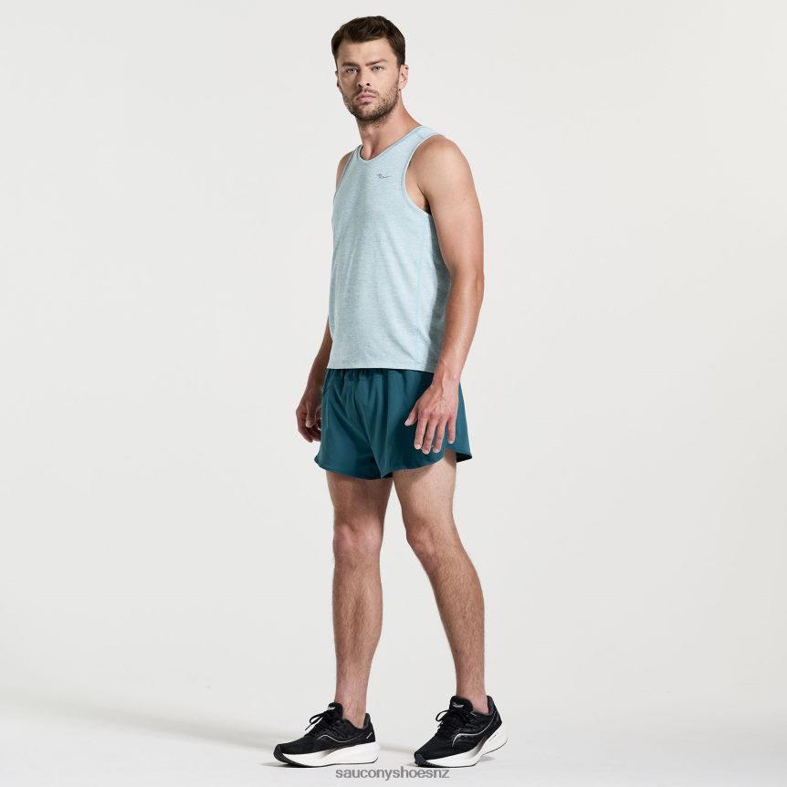 Saucony Stopwatch Singlet TX0L64310 Rainfall Heather