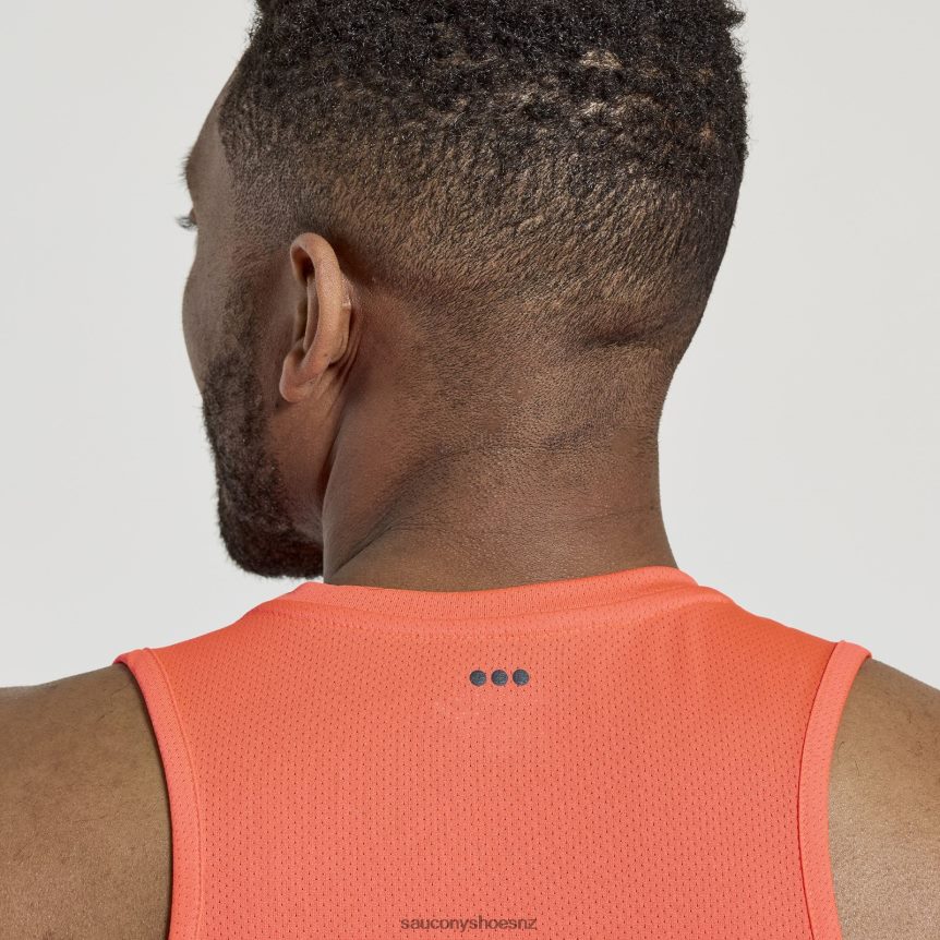 Saucony Stopwatch Singlet TX0L64313 ViZiRed Graphic