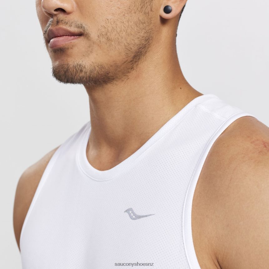 Saucony Stopwatch Singlet TX0L64314 White