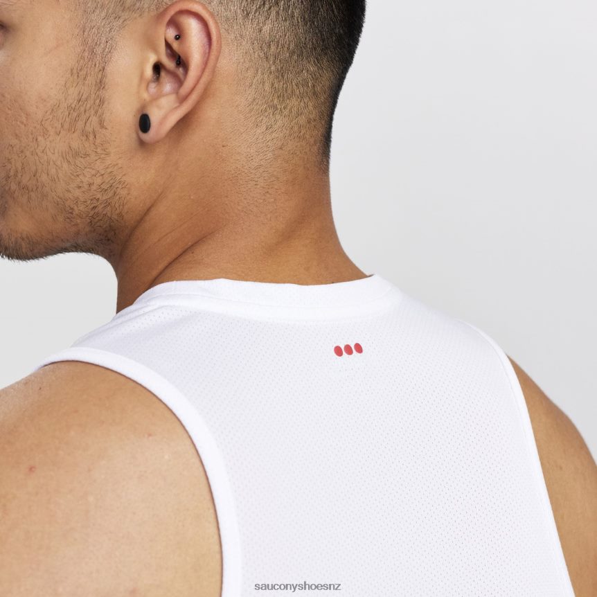 Saucony Stopwatch Singlet TX0L64314 White