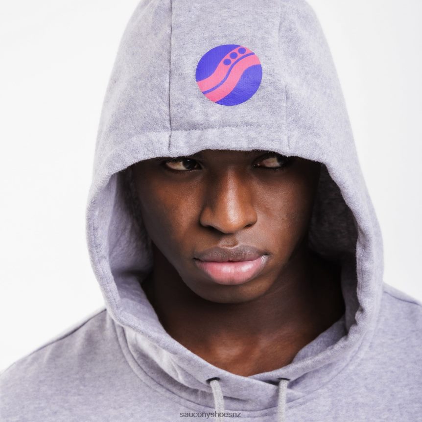 Saucony X Frank Cooke Rested Hoodie TX0L64360 Light Grey Heather