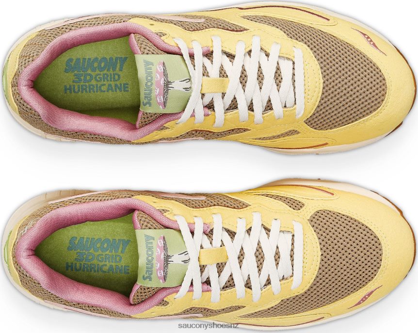 Saucony 3D Grid Hurricane Mushroom TX0L64180 Tan/Light Yellow