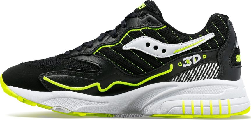 Saucony 3D Grid Hurricane TX0L64197 Black/White
