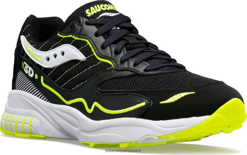 Saucony 3D Grid Hurricane TX0L64197 Black/White